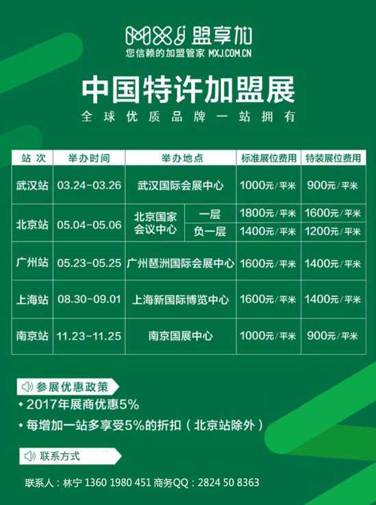 2018中國特許加盟展上海站