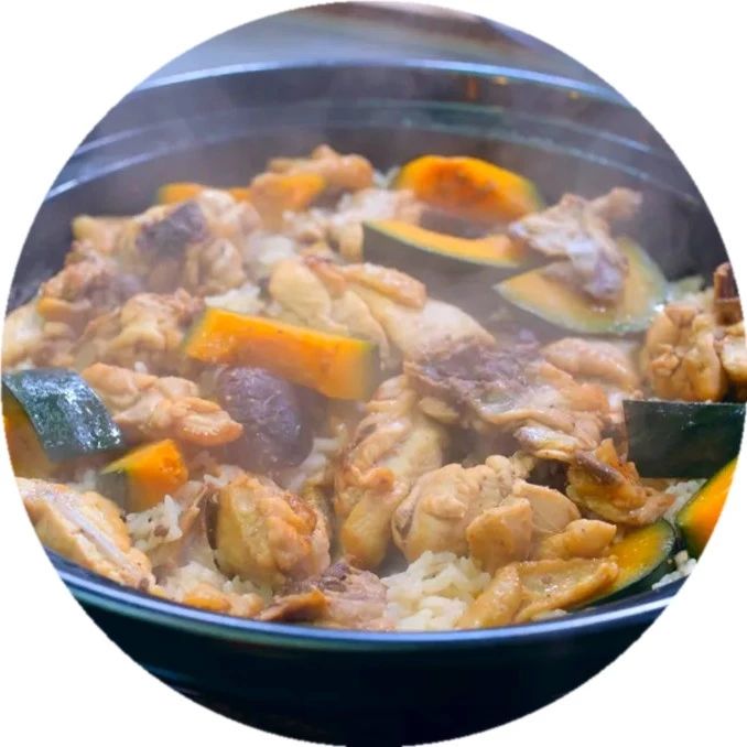 詹姆士的廚房 | 秋天到，南瓜俏！搭配雞肉好味道：南瓜雞肉炊飯